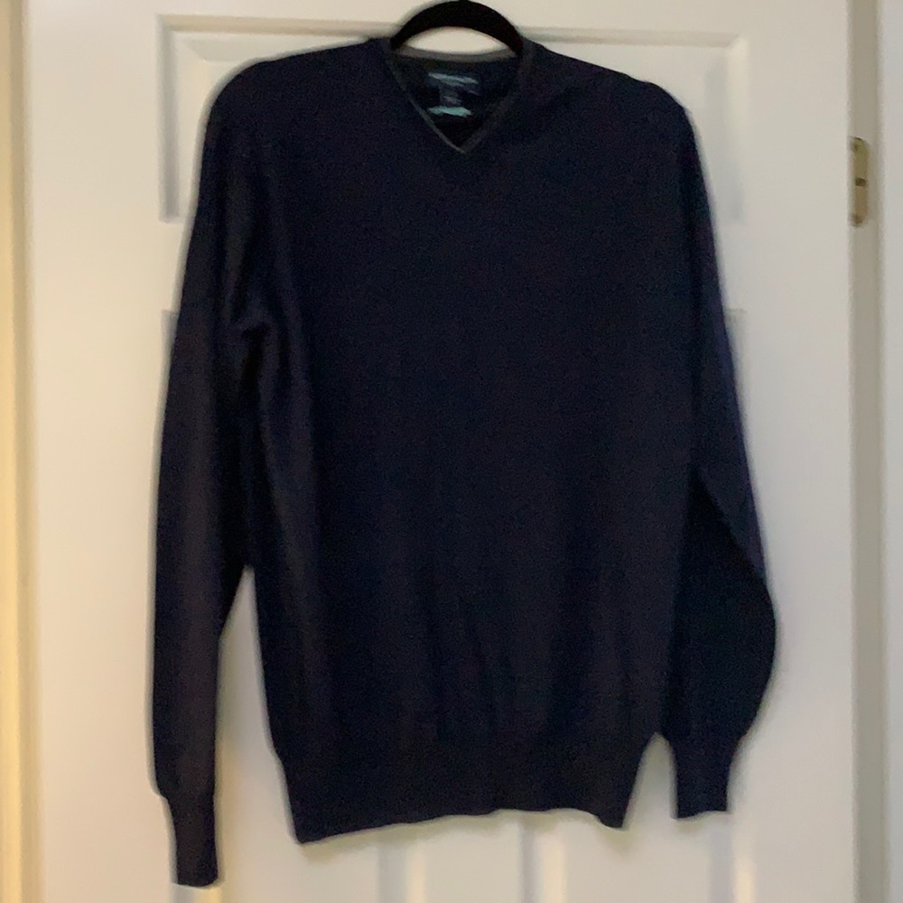 Navy Blue Peter Millar Sweater S.. 70% Merino 30% Silk - Made in Italy.